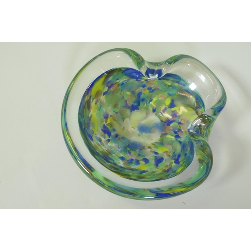 136 - Collection of studio art glass, Caithness, Murano, all unsigned, largest bowl 30cm diameter