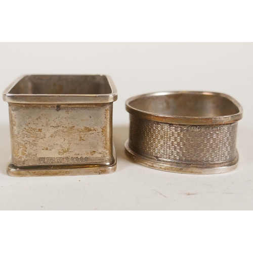 664 - A hallmarked silver three piece tea/coffee set by Lee & Wigfull, Sheffield 1930, 723g gross, fou... 