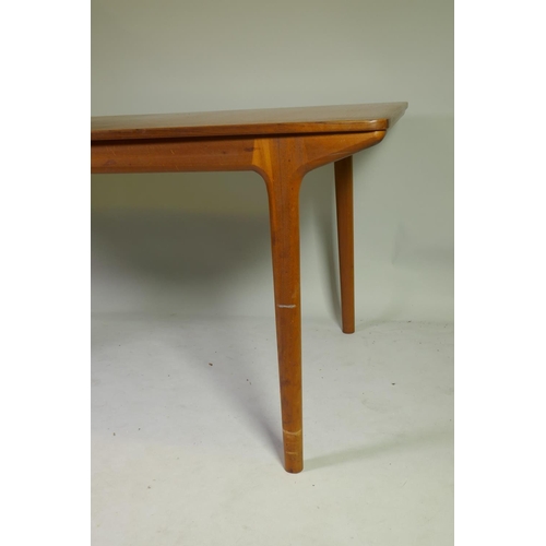1002 - A mid-century McIntosh of Kirkcaldy T3 teak extending dining table, designed by Tom Robertson, c.197... 