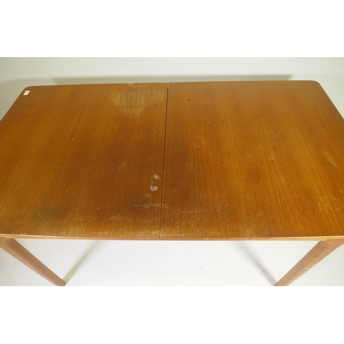 1002 - A mid-century McIntosh of Kirkcaldy T3 teak extending dining table, designed by Tom Robertson, c.197... 