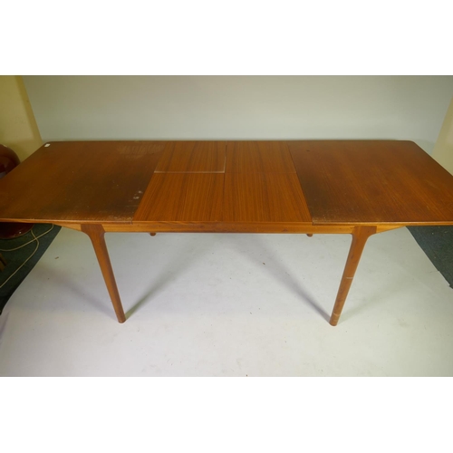 1002 - A mid-century McIntosh of Kirkcaldy T3 teak extending dining table, designed by Tom Robertson, c.197... 