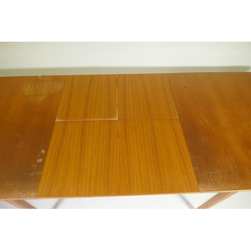 1002 - A mid-century McIntosh of Kirkcaldy T3 teak extending dining table, designed by Tom Robertson, c.197... 
