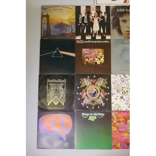 31 - A collection of 1960s and 70s rock vinyl LPs, including Led Zeppelin, Cream, Yes, Pink Floyd, King C... 