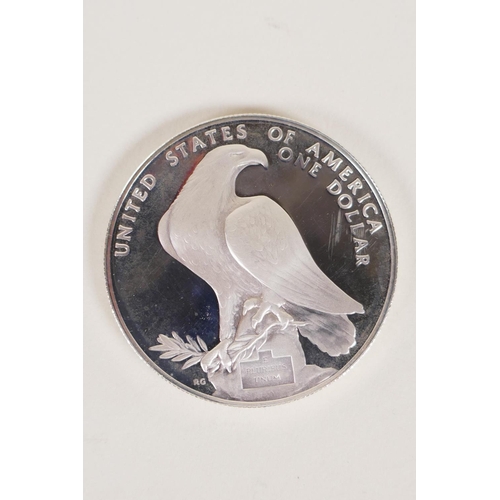 613 - A hallmarked silver fob chain by David Thomas, (London, 1999, with a millennium mark, 55g), and a Un... 