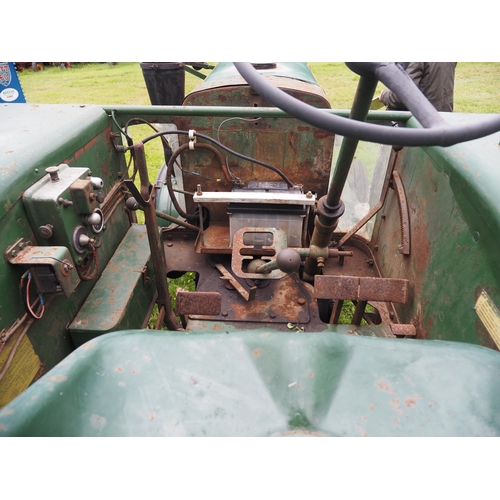 93 - SFV 302 Hot bulb tractor. Fitted with rear wheel weights. Part restored