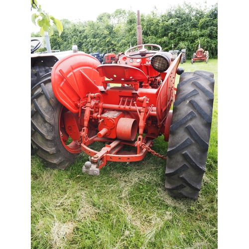 95 - David Brown 25 tractor. Petrol Paraffin. Fitted with pulley. S/n P2517395. Early restoration