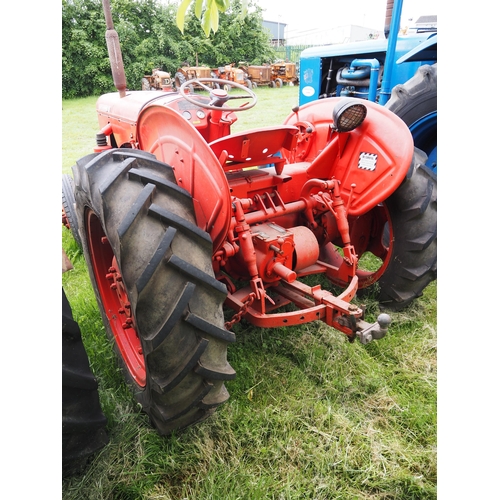 95 - David Brown 25 tractor. Petrol Paraffin. Fitted with pulley. S/n P2517395. Early restoration