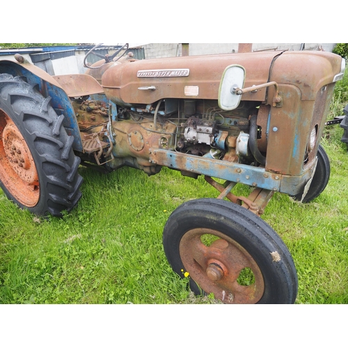 101 - Fordson Super Major tractor. Reg WDO 549