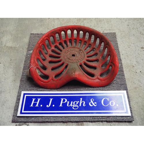 308 - Cast iron seat - H V McKay Pty Ltd. Sunshine