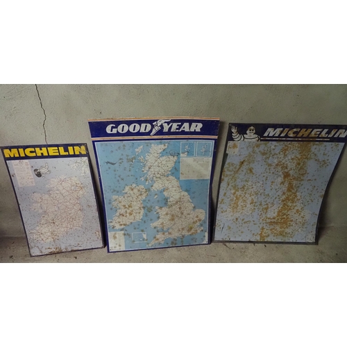 226 - Tins signs - Michelin and Goodyear road maps - 3