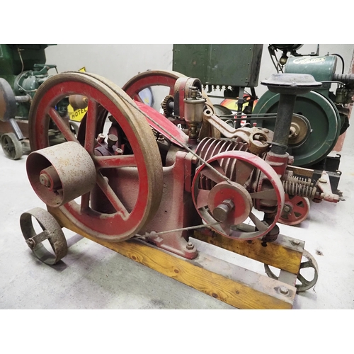 164 - Amanco 2½hp open crank engine on trolley. S/n 158540