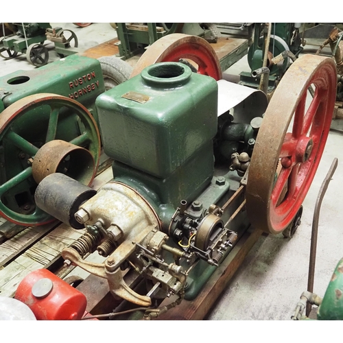 167 - Powell 6hp open crank engine. S/n 20206