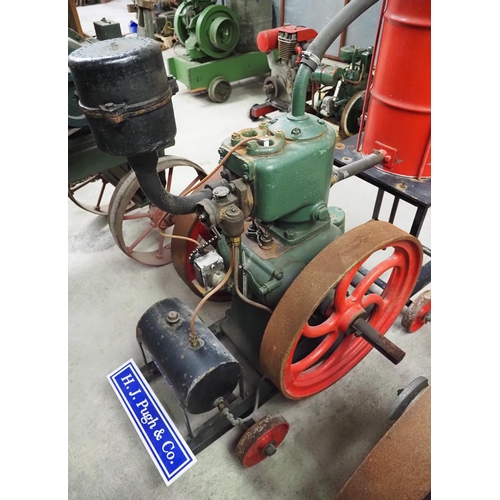 170 - Lister engine on trolley with tank