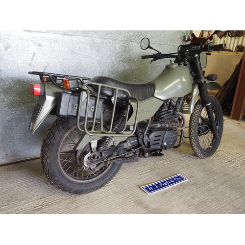 200 - Armstrong MT500 Motorcycle. 1987.
Frame no. 001936
Engine no. 2231226
Supplied to UK special forces.... 