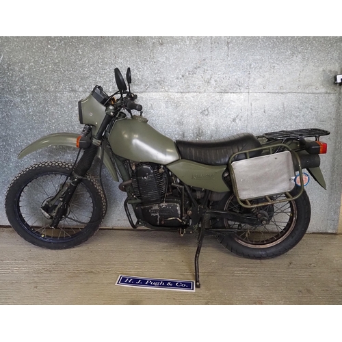 200 - Armstrong MT500 Motorcycle. 1987.
Frame no. 001936
Engine no. 2231226
Supplied to UK special forces.... 