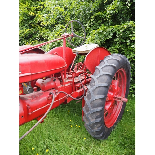 111 - Farmall H row crop tractor. Fitted with hydraulic front toolbar and rear PTO. S/n 10386. Early resto... 