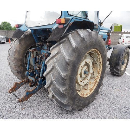 137 - Ford TW20 tractor. Runs and drives. Fitted with PVAT rear wheels, pick up hitch inner and outer rear... 