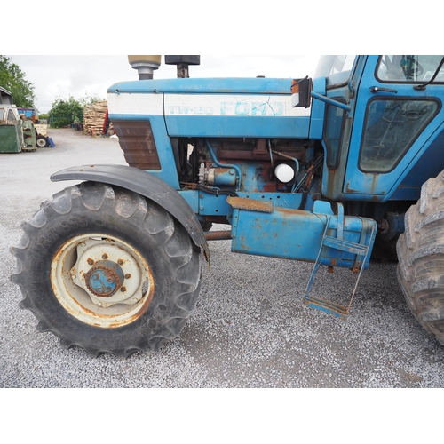 137 - Ford TW20 tractor. Runs and drives. Fitted with PVAT rear wheels, pick up hitch inner and outer rear... 