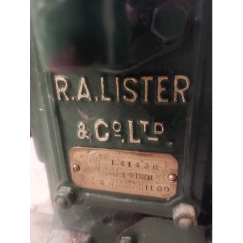 191 - Lister D engine. Petrol paraffin. Spec 19D2HK. 2hp. S/n 141436