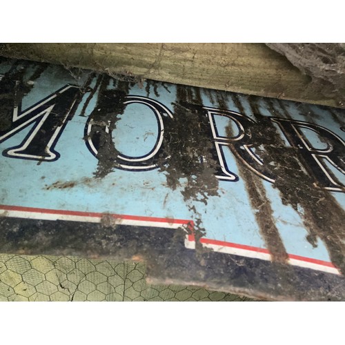 239 - Enamel sign. Double sided. - Morris Cars 36