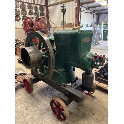 192 - Fairbanks and Morse open crack 6hp stationary engine on trolley