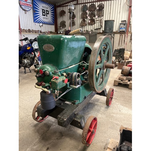 192 - Fairbanks and Morse open crack 6hp stationary engine on trolley