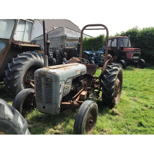 127 - Massey Ferguson FE35 grey gold tractor.