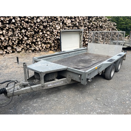 150 - Ifor Williams plant trailer. 3.5 Tonne. 12'x6'