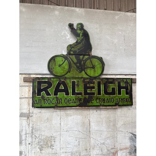 Irish Enamel sign - Raleigh Cycles 6 x 5ft max