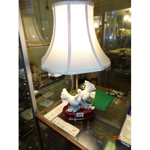 Florence Giuseppe Armani table lamp with shade IWO,55 cm high including  shade .