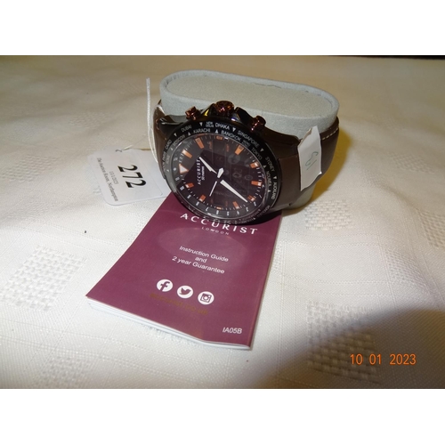 (Ref 13) Accurist gents watch 7101 mint condition