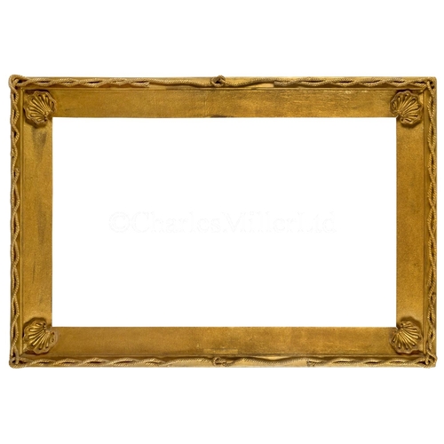 1 - A LARGE GILT MARITIME FRAME 
with rope border and shell corners
Stretcher size: 30¾ x 52¾in. (78 x 1... 