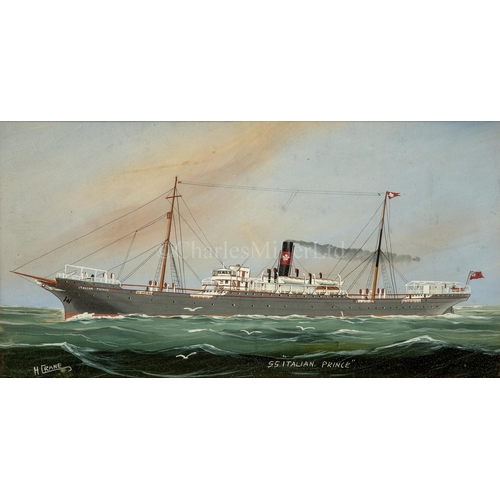 103 - HERBERT HENRY CRANE (BRITISH, 1877-1955)
The S.S. 'Italian Prince'
Signed 'H.Crane' (lower left),
Wa... 