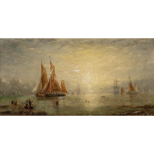 15 - ADOLPHUS KNELL (ACTIVE LATE 19TH CENTURY)
Fishing boats at dawn; fishing boats at sunset
Signed ‘Ado... 