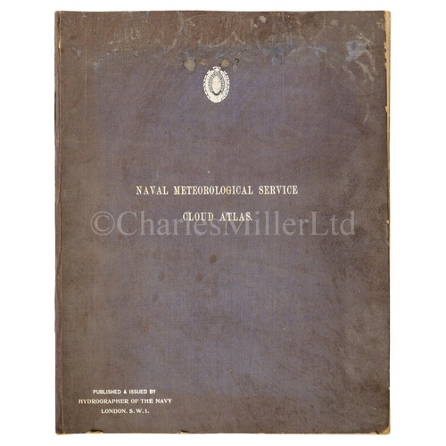 261 - NAVAL METEOROLOGICAL SERVICE CLOUD ATLAS, 1918
Prepared by Hydrographic Department, Admiralty, 29pp,... 