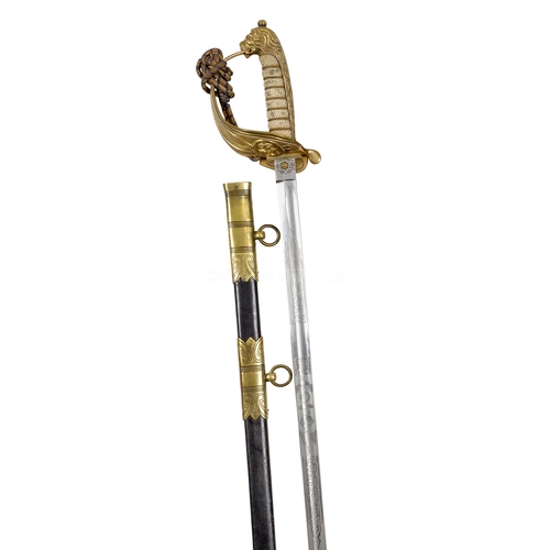 Lt Cmdr Charles Goodeves Royal Navy Dress Sword The Half Basket Hilt