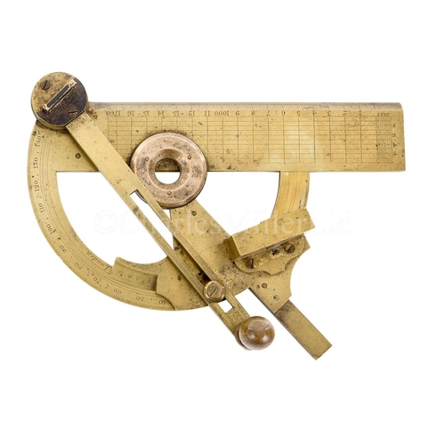 309 - A RARE EXAMPLE OF 'CAPTAIN DOUGLASS'S REFLECTING PROTRACTOR' BY CHISLETT, LONDON, CIRCA 1850
constru... 