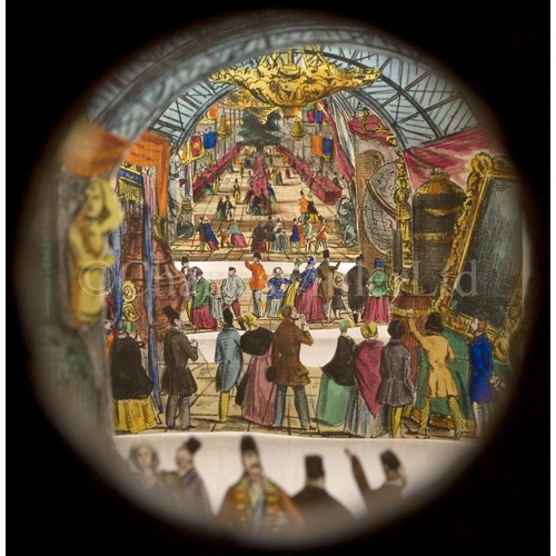 332 - A PEEP SHOW FROM THE GREAT EXHIBITION, 1851
with five part hand-painted concertinaed view within the... 