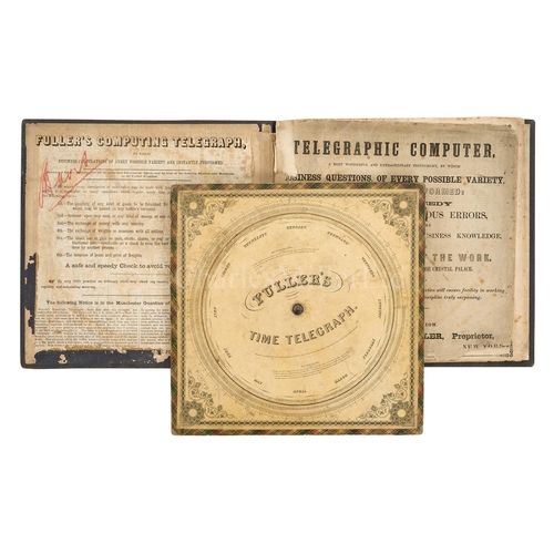 351 - FULLER'S COMPUTING TELEGRAPH, 1868
the cloth binding with debossed title FULLER'S COMPUTING TELEGRAP... 