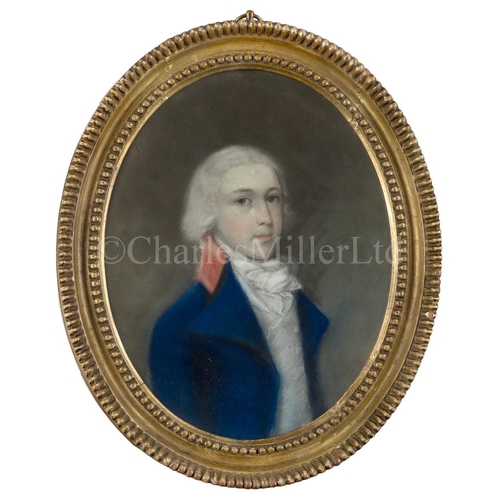 37 - CIRCLE OF HUGH DOUGLAS HAMILTON (BRITISH, 1739-1808)
Portrait of Lt. William Jeffrey, circa 1793
Ins... 