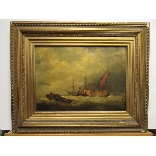 6 - ATTRIBUTED TO ALFRED HERBERT (BRITISH, CIRCA 1820-1861)
A hay barge 
Indistinctly inscribed on stret... 