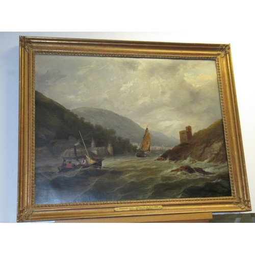 11 - ATTRIBUTED TO WILLIAM SCOTT (1797-1862) 
Entrance to the River Dart with Dartmouth Castle in the for... 