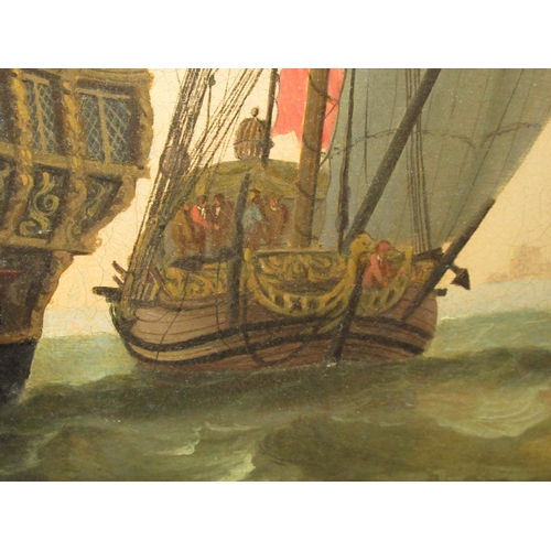 138 - JAN KAREL DONATUS VAN BEECQ (DUTCH, 1638-1722)
Three-quarter stern view of the Fourth Rate 'Woolwich... 