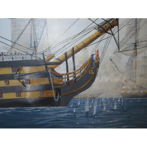 179 - δ JAMES MILLER (BRITISH, B. 1969)
Victory under heavy fire, approaching the line, Trafalgar
Signed '... 