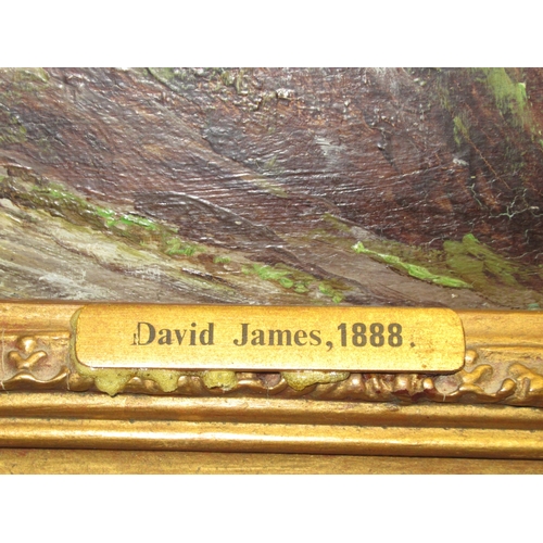 54 - DAVID JAMES (1834-1892) 
Easterly breeze in the Channel
Signed and dated with heightened signature '... 