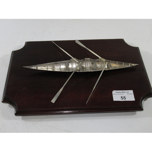 55 - HENLEY REGATTA: THE SILVER WHERRY PRIZE, 1845
realistically modelled as a sculling double with 9in. ... 