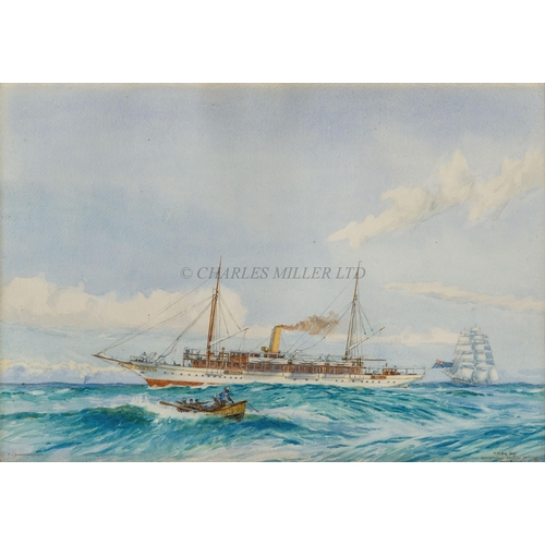 182 - F. L. BLANCHARD (BRITISH, 20TH CENTURY)H.M.S.Y. 'Ivy' / bombarded German Cameroon, November 4th 1914... 