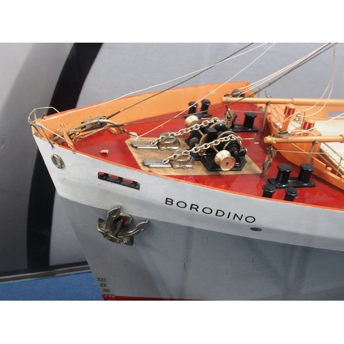 104 - A 1:48 SCALE MODEL FOR THE M.V. BORODINO BUILT BY AILSA SHIPBUILDING, TROON, FOR THE ELLERMAN LINE L... 