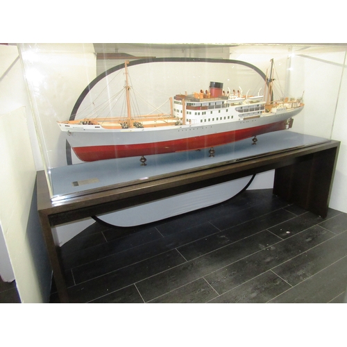 104 - A 1:48 SCALE MODEL FOR THE M.V. BORODINO BUILT BY AILSA SHIPBUILDING, TROON, FOR THE ELLERMAN LINE L... 