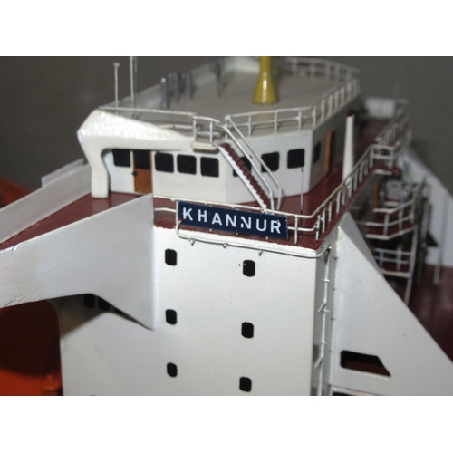 104A - A 1:48 SCALE MODEL OF THE LNG (LIQUID NATURAL GAS) CARRIER T.T. KHANNUR, BUILT BY MOSS ROSENBERG, NO... 